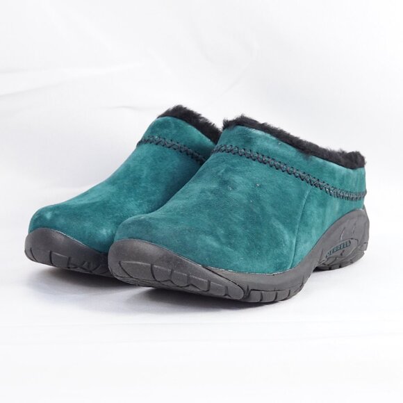 NIB Women's Merrell Encore Ice 4 in Sea Moss Suede Cozy Aftersport Shoes Size 7 - Picture 1 of 8